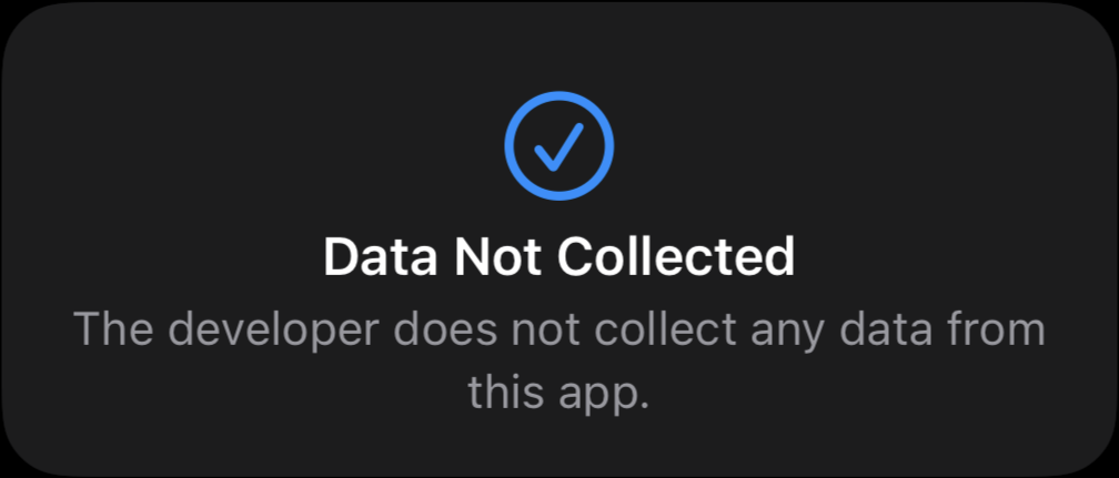 PillBox’s App Store listing, App Privacy section reading “Data Not Collected”